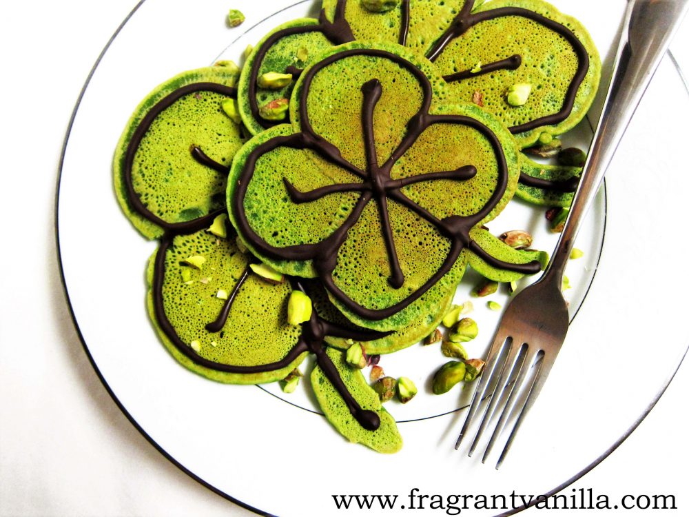 Vegan Irish Shamrock Pancakes | Healthy Vegan St. Patrick’s Day Recipes You Can Make | vegan st patricks day recipes | vegetarian st patrick's day