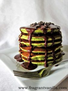 Matcha Chocolate Chip Pancakes 3