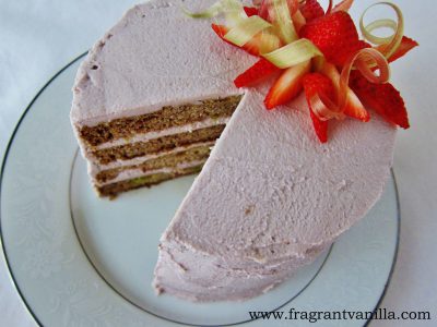 Strawberry Rhubarb Cake
