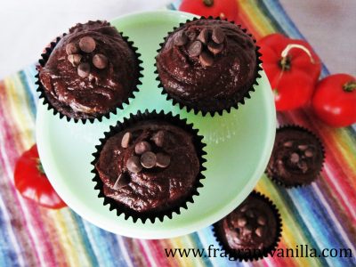 Chocolate Tomato Cupcakes 3
