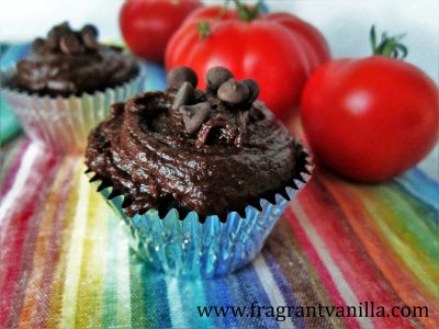Chocolate Tomato Cupcakes
