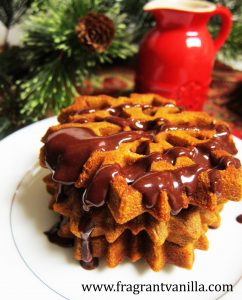 Vegan Gingerbread Waffles
