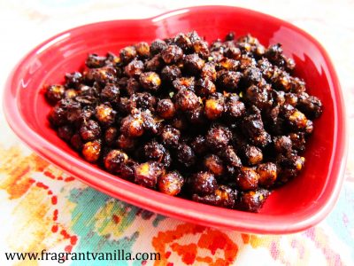 Mexican Chocolate Roasted Chickpeas