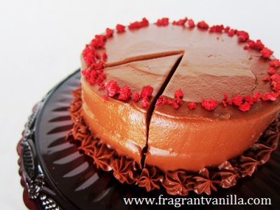 Vegan Dark Chocolate Red Wine Cake