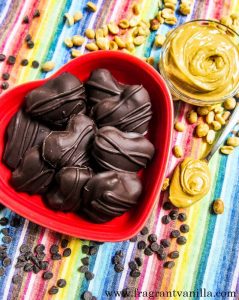 peanut butter hearts vegan chocolate