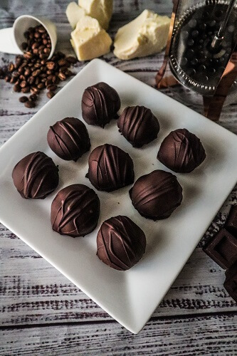 Vegan White Mocha Truffles