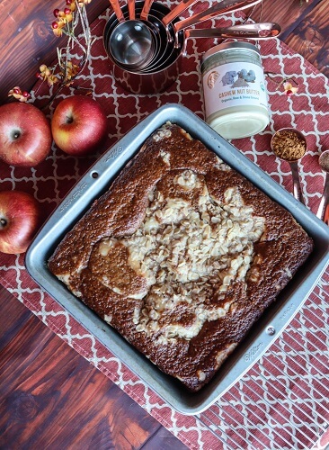 Vegan Apple Cream Cheese Coffeecake