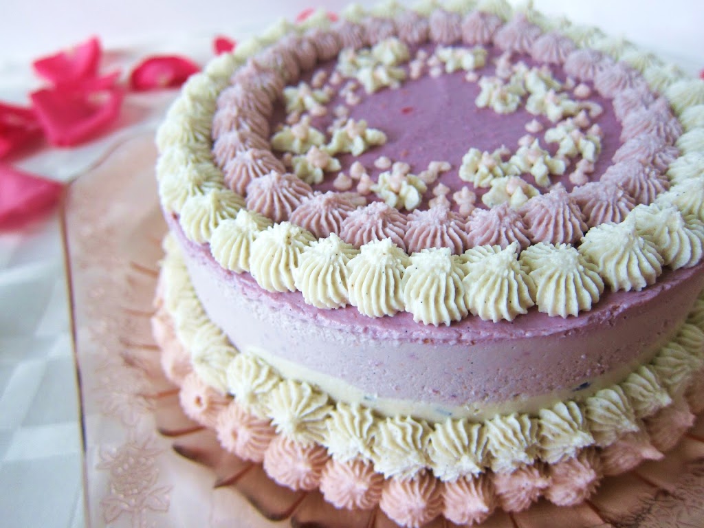 Raw Pretty in Pink  Birthday Cheesecake