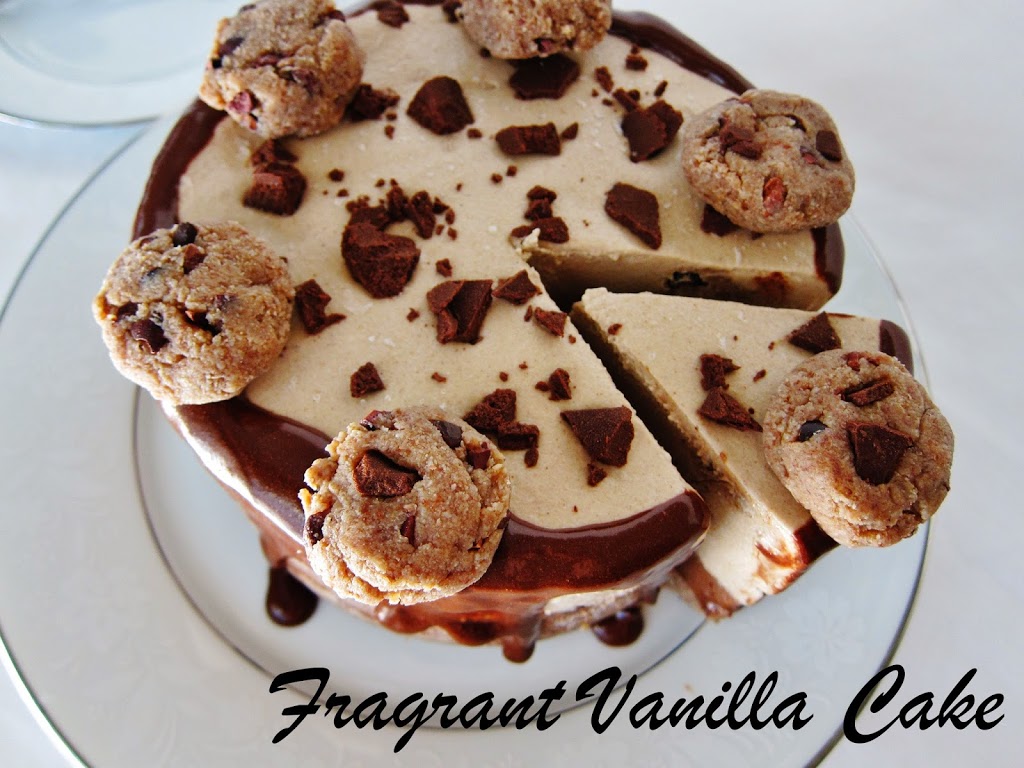 Raw Cookie Dough Ice Cream Cake | Fragrant Vanilla Cake