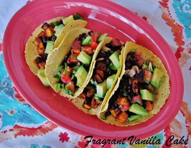 Roasted Yam and Black Bean Tacos 1