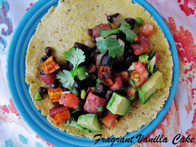 Roasted Yam and Black Bean Tacos 2