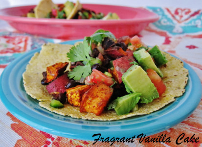 Roasted Yam and Black Bean Tacos 3