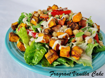 Yam and Chickpea Salad 1