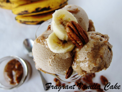 Caramel Banana Pecan Ice Cream 1