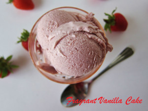 Strawberry Rhubarb Ginger Ice Cream