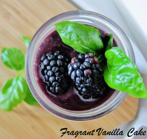 Blackberry Basil Ginger Smoothie 2