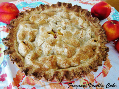 Mango Nectarine Pie with Almond Oat Crust 1