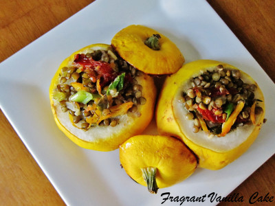 Stuffed Pattypan Squash