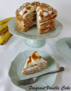 Vegan Banana Caramel Crepe Cake 2