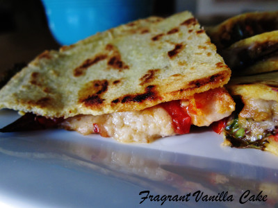 Vegan Roasted Tomato Kale Quesadillas 2