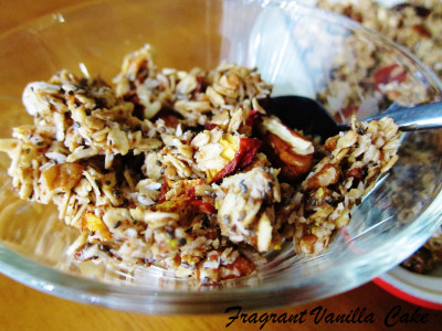 Caramel Pecan Peach Granola 4