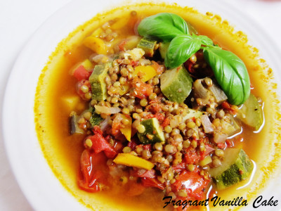 Italian veggie lentil soup 1