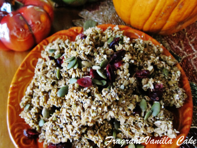 Raw Pumpkin Spice Granola