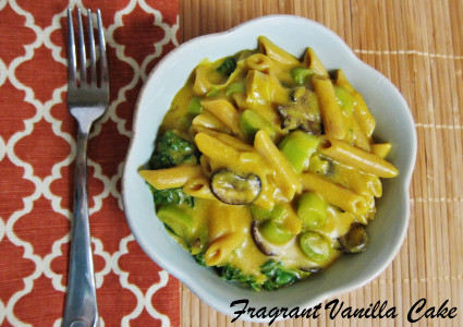 Creamy Pumpkin and Leek Pasta 1