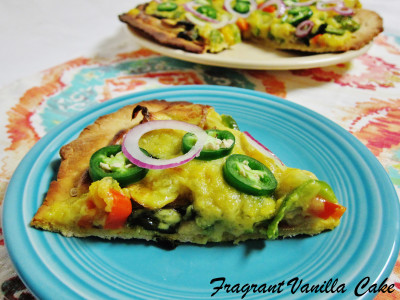 Vegan Spicy Roasted Potato and Pepper Pizza 3