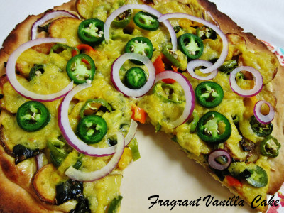 Vegan Spicy Roasted Potato and Pepper Pizza 4