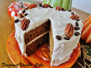 Vegan Pumpkin Spice Layer Cake 3