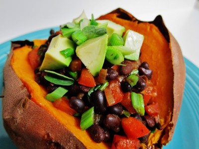 Chipotle Black Bean Chili Stuffed Yams | Fragrant Vanilla Cake