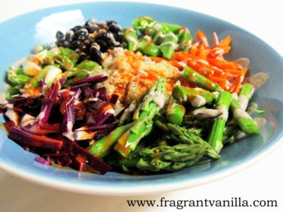 Black Bean Quinoa Spring Veggie Bowl 2