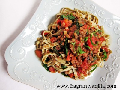 Lentil Bolognese 1