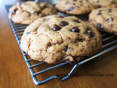 Vegan Caramel Stuffed Chocolate Chip Cookies 2