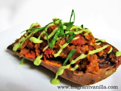 Vegan Chickpea Chorizo Stuffed Yams 1