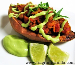 Vegan Chickpea Chorizo Stuffed Yams 3