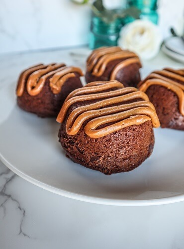 Vegan Peanut Butter Lava Cakes