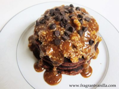 German Chocolate Pancakes 4