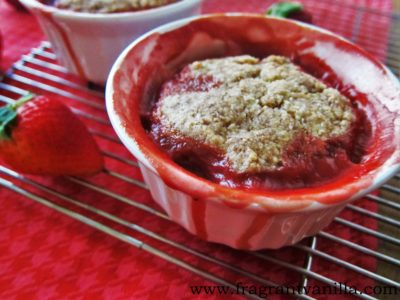 Individual Strawberry Rhubarb Cobblers 2