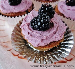 Blackberry Lime Cupcakes