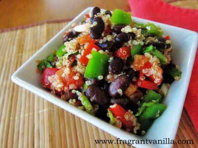 Spicy Veggie Quinoa Black Bean Salad 1