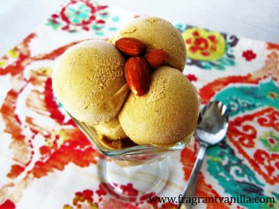 mango almond cardamom ice cream 1