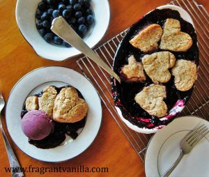 Blueberry Maple Cobbler with Pecan Biscuits 3