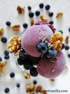 Blueberry Walnut Lavender Ice Cream 2