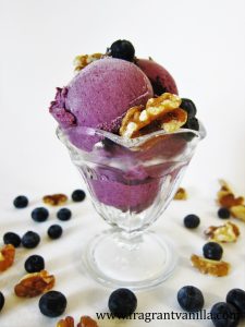 Blueberry Walnut Lavender Ice Cream 3