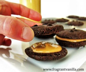 Dark Chocolate Peanut Butter Sandwich Cookies 2