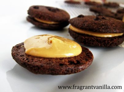 Dark Chocolate Peanut Butter Sandwich Cookies 3