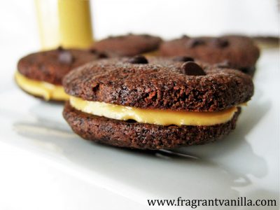 Dark Chocolate Peanut Butter Sandwich Cookies