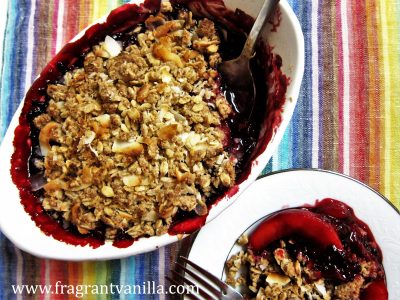 Marionberry Peach Crisp